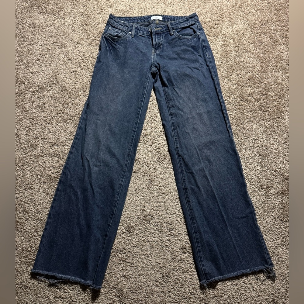 PacSun Women’s Eco Dark Indigo Low Rise Wide Leg Jeans